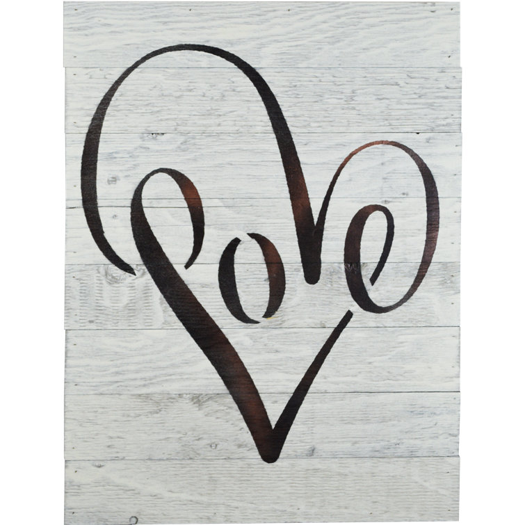 FiresideHome Love Wooden Wall Décor & Reviews Wayfair